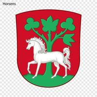 emblema de ciudad de Dinamarca vector