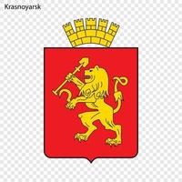 Emblem of Krasnoyarsk. Vector illustration