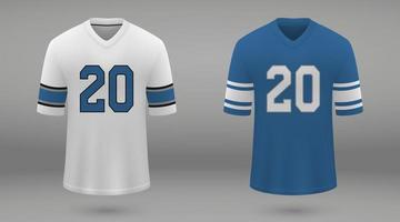 Realistic american football jersey vector