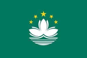 Macao Simple flag Correct size, proportion, colors. vector