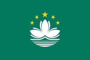 Macao Simple flag Correct size, proportion, colors. vector