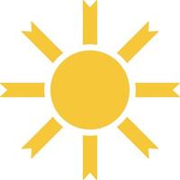 Sun icon - vector. Simple element illustration summer concept. Sun icon - vector. Summer concept vector illustration. on white background