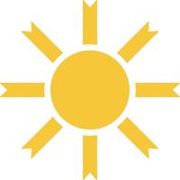 Sun icon - vector. Simple element illustration summer concept. Sun icon - vector. Summer concept vector illustration. on white background