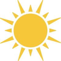 Sun icon - vector. Simple element illustration summer concept. Sun icon - vector. Summer concept vector illustration. on white background
