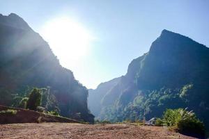 Rural landscape in Asia photo