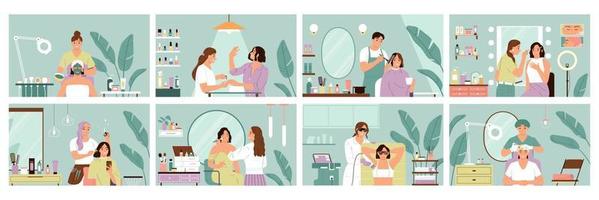 Beauty Service Set vector