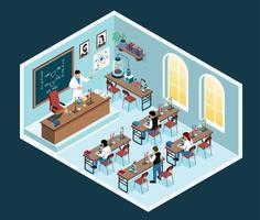 Isometric Chemistry Class Composition vector