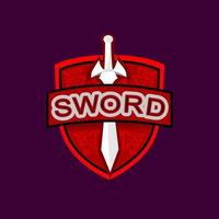 sword logo for game profile vector