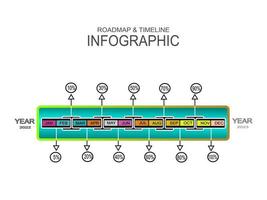 timeline infographic with month january till december vector