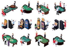 Casino Tables Icon Set vector