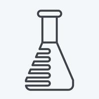 icono laboratorio probado relacionado a cbd petróleo símbolo. sencillo diseño editable. sencillo ilustración vector
