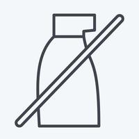 icono No pesticidas relacionado a cbd petróleo símbolo. sencillo diseño editable. sencillo ilustración vector