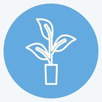 Icon Organically Grown Hemp. related to CBD Oil symbol. simple design editable. simple illustration vector