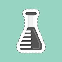 Icon Lab Tested. related to CBD Oil symbol. simple design editable. simple illustration vector