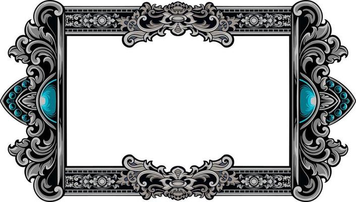 Luxury greeting card vector design with classic style engraved
