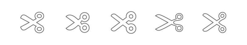 Scissors opened. Simple vector icon.