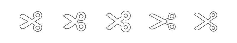 Scissors opened. Simple vector icon.