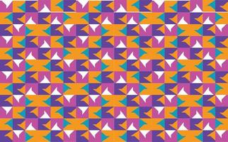 Purple, pink, orange, and green abstract square pattern with triangles. Colorful abstract background. vector