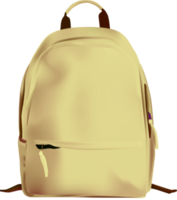 Schule Rucksack hell Farben png