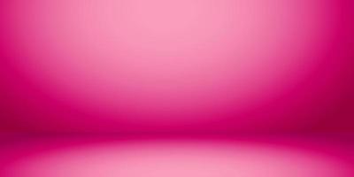 Pink background. Empty studio room for product display. Floor, table and wall space. Color gradient backdrop. Perspective platform for presentation. Vector