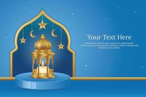 ramadan greeting card vector