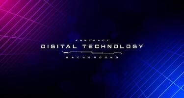 Digital technology metaverse neon blue pink background, cyber information, abstract speed connect communication, innovation future meta tech, internet network connection, Ai big data, illustration 3d vector