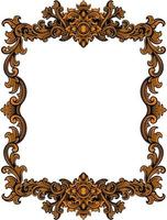 classic frame vector design for elements, editable color