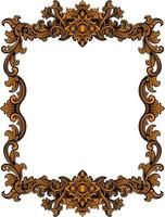 classic frame vector design for elements, editable color