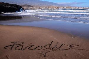 hermosa playa en tenerife foto