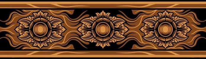 Classic ornament vector design for elements, editable color