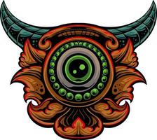 Classic ornament vector design for elements, editable color