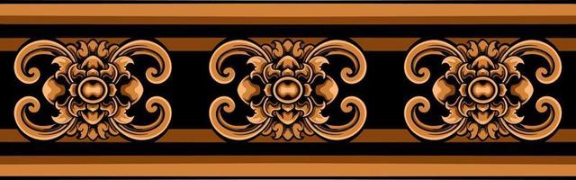Classic ornament vector design for elements, editable color