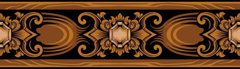 Classic ornament vector design for elements, editable color