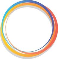 Abstract Colorful Of Circle Element vector