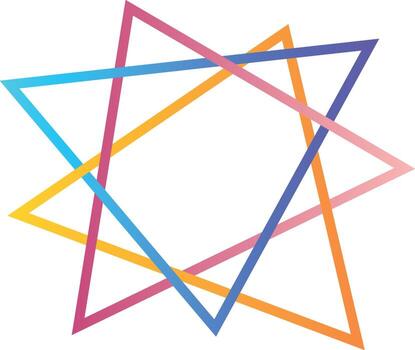 Abstract Triangle Geometric Design Element vector