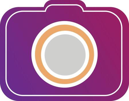 Camera Icon Flat vector