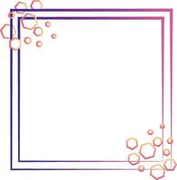 Purple Frame With Polygon Edges vector