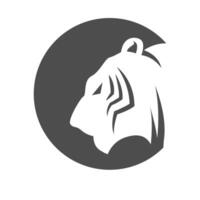 Tigre icono logo diseño vector