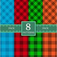 Set of seamless square patterns for design vector