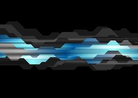 Blue and black abstract technology background vector