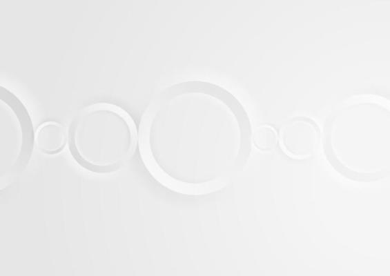 White grey geometric tech background with glossy circles