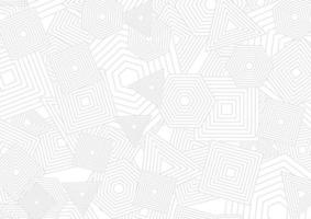 Grey white geometric shapes abstract background vector