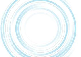 Blue minimal circular lines and stripes abstract tech background vector