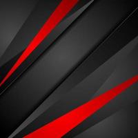 Red and black tech corporate abstract background vector