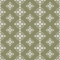 Vector damask seamless retro pattern background round curve cross frame, chain line flower. Elegant luxury brown tone design for wallpapers, backdrops and page fill.