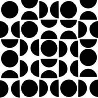 Black and White Circular Shapes vector