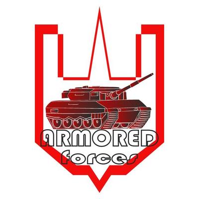 Vintage military emblem. Armored tank badges and logo