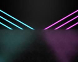 Abstract light frame, glow effect, glow lines, straight broken lines, glare tape LEDneon  blue pink backgroundglow abstractbeautiful glowing lines photo