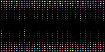 Special background with colored dots on a black background vector
