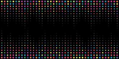 Special background with colored dots on a black background vector